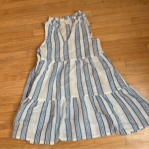 Crewcuts Blue and Silver Striped Dress